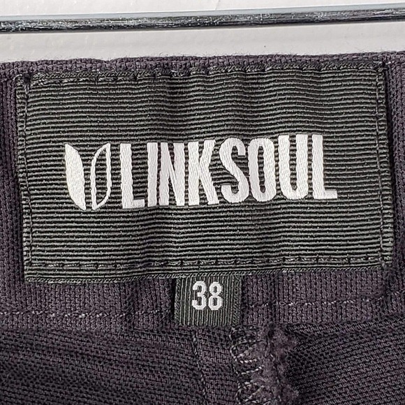 Link Soul Shorts Mens 38 Grey Chino Lightweight Cotton Bamboo Golf Golfing Mens - Picture 7 of 11